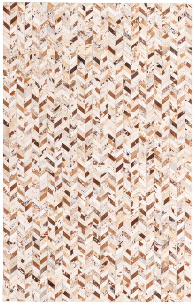 5' 1 x 8' Cowhide Rug