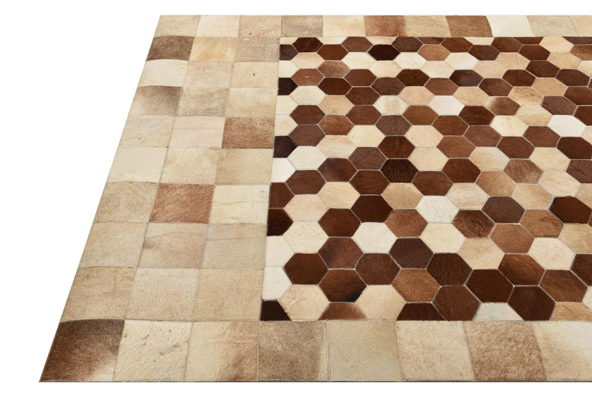 5' x 7' 10 Cowhide Rug