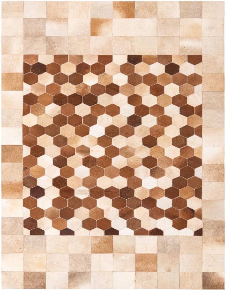 Detail image of 5' x 7' 10 Cowhide Rug