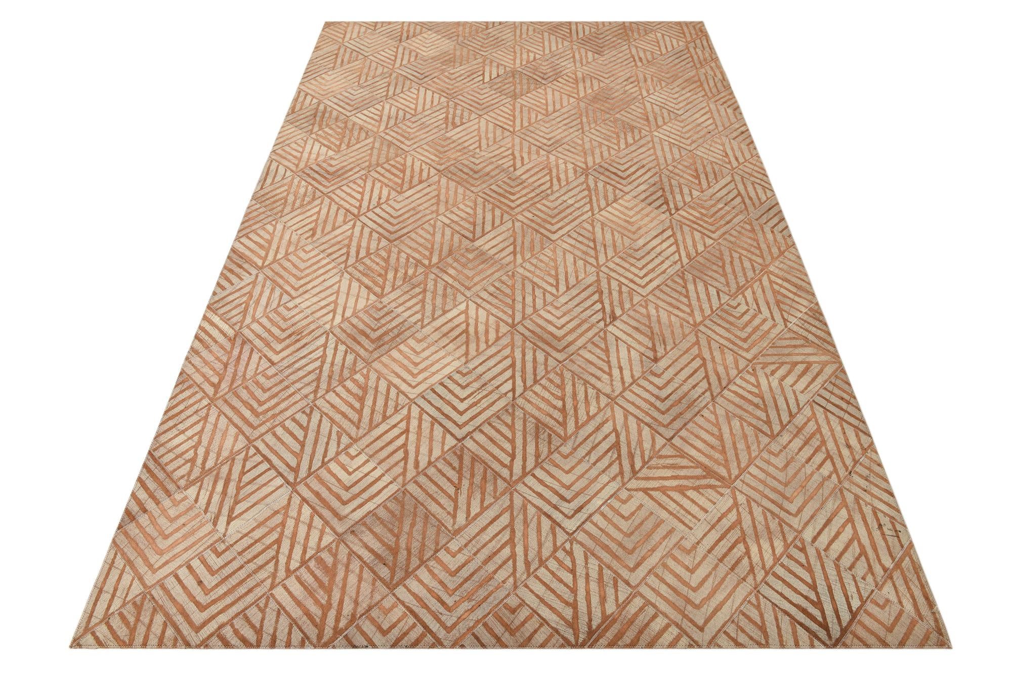 4' 10 x 8' Cowhide Rug