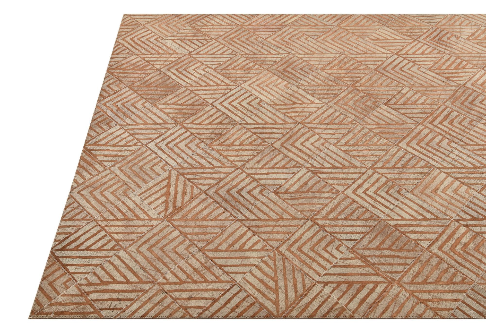 4' 10 x 8' Cowhide Rug