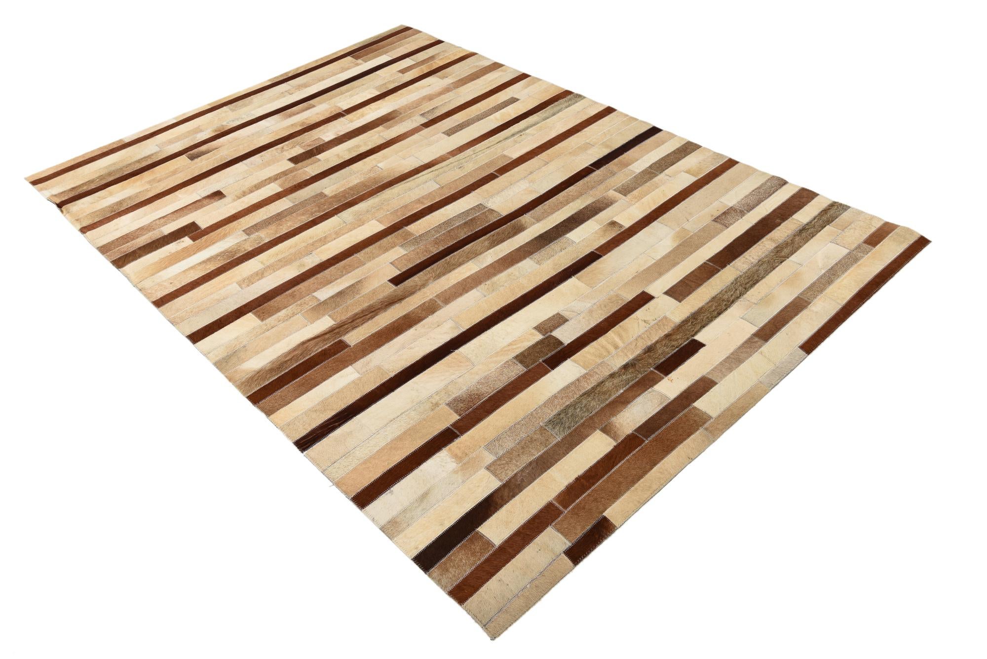 4' 8 x 6' 7 Cowhide Rug