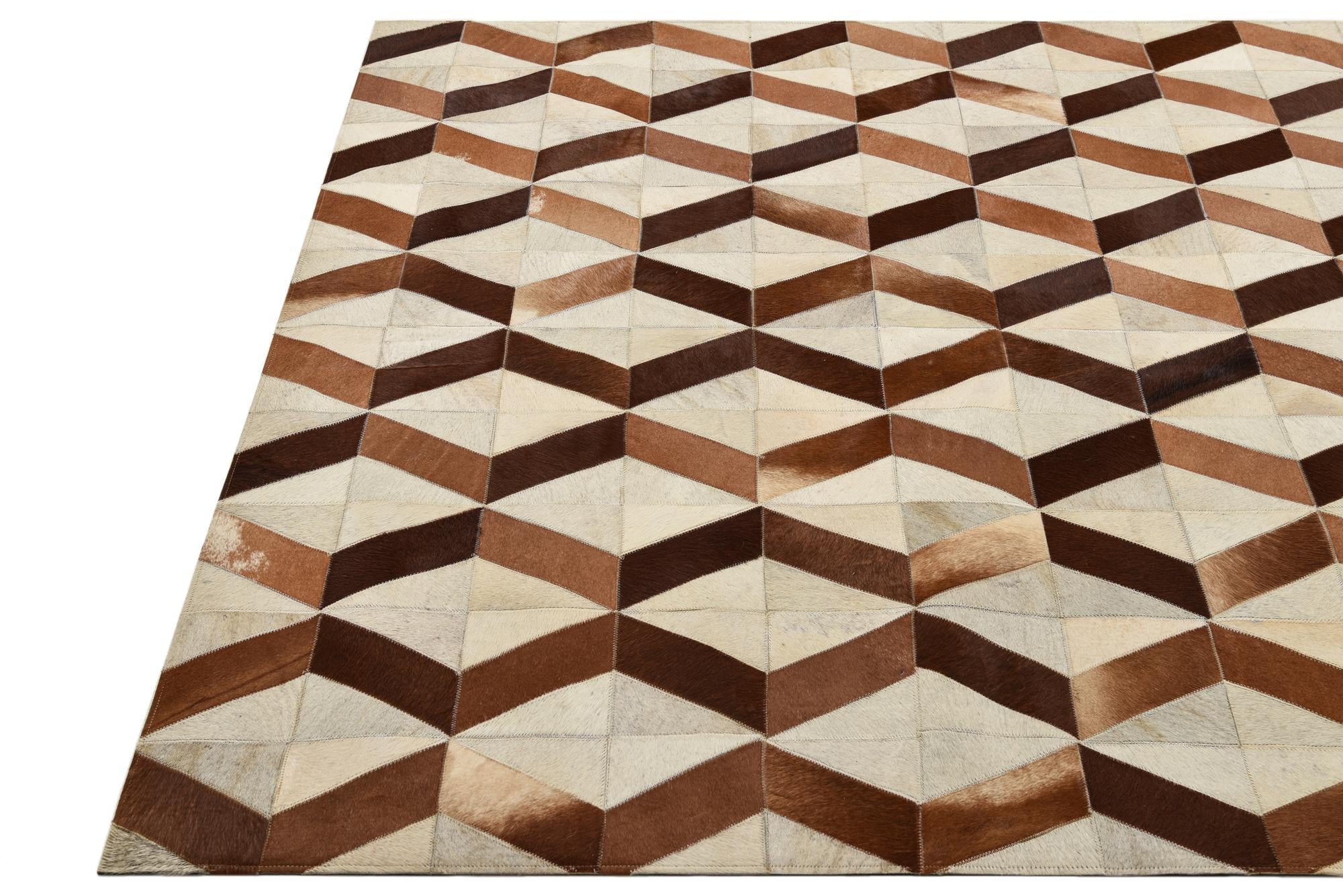 5' 1 x 8' 1 Cowhide Rug