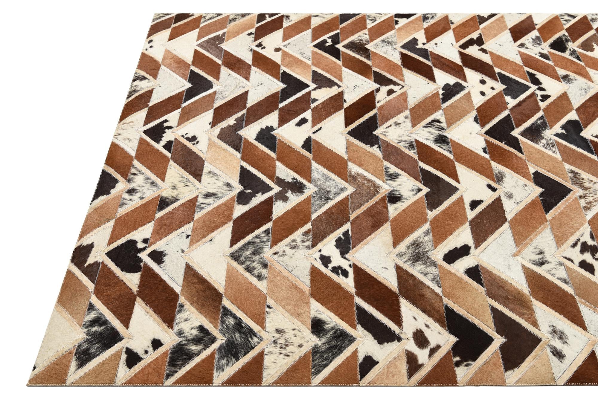 5' 1 x 7' 10 Cowhide Rug