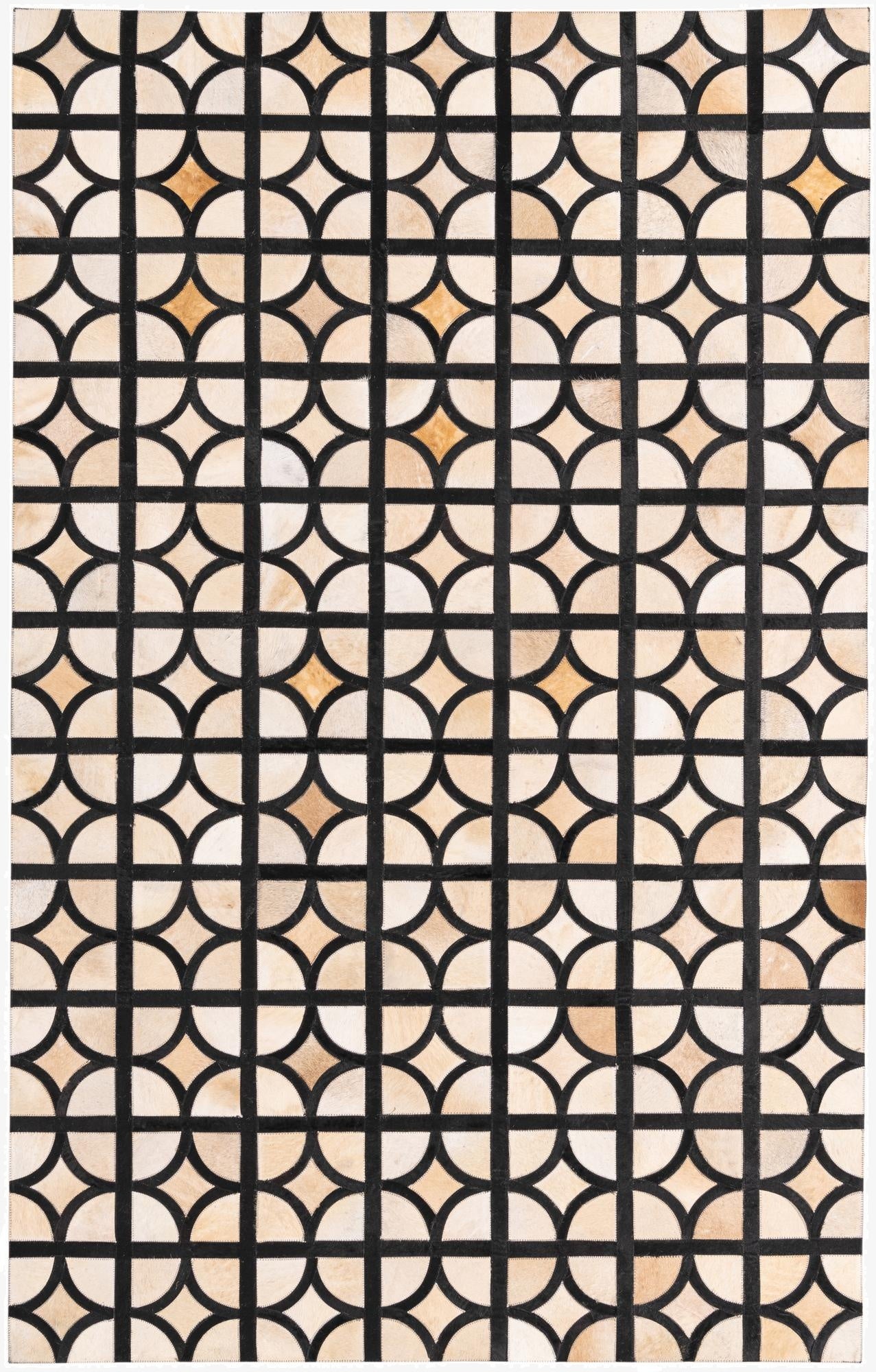 5' 1 x 8' Cowhide Rug