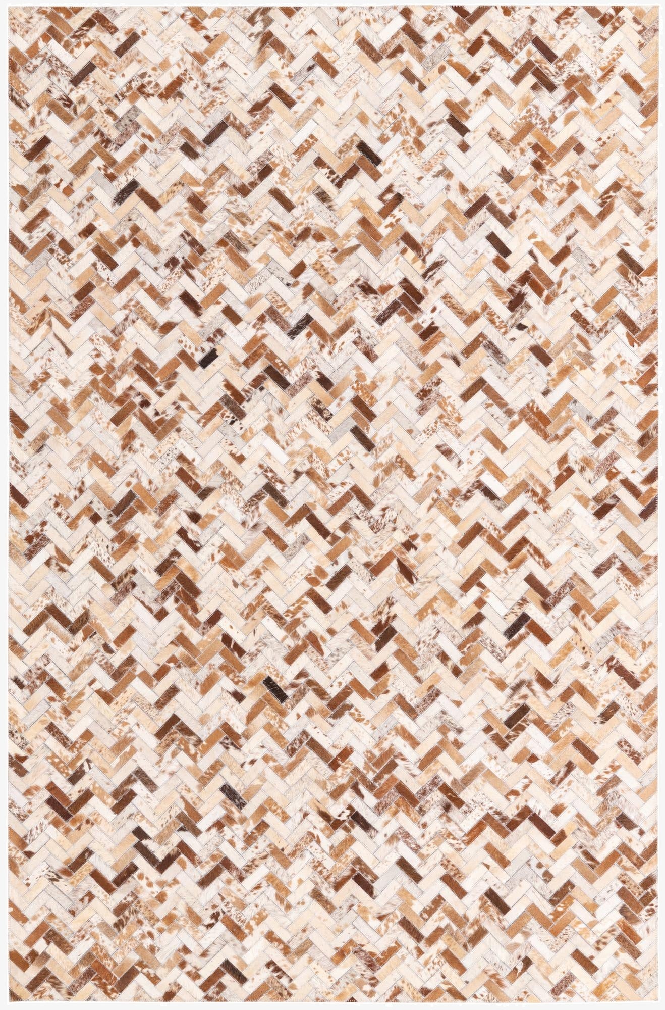 5' 2 x 7' 10 Cowhide Rug