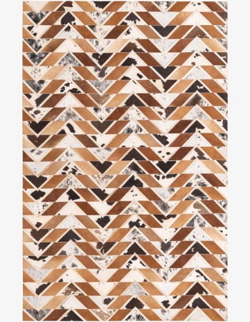 5' 1 x 7' 10 Cowhide Rug