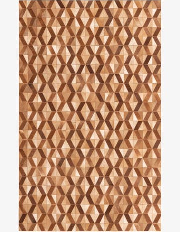 5' 1 x 8' 2 Cowhide Rug