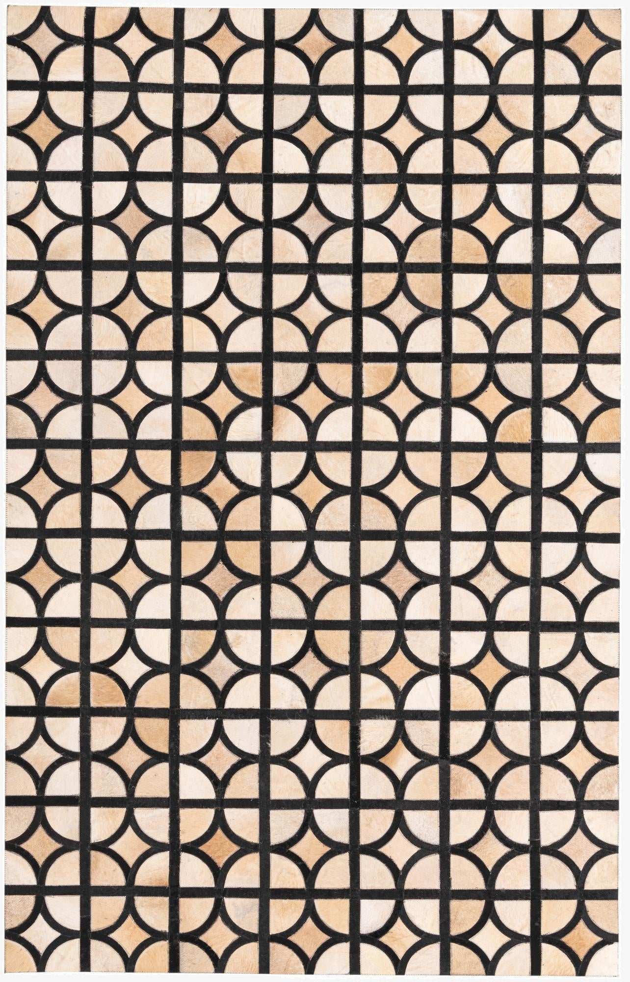 5' 1 x 7' 10 Cowhide Rug