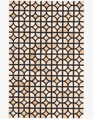 5' 1 x 7' 10 Cowhide Rug