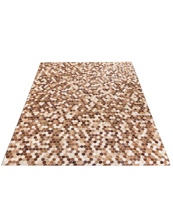 7' 9 x 9' 8 Cowhide Stocks Rug