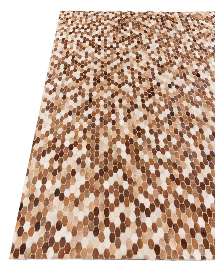 Detail image of 7' 9 x 9' 8 Cowhide Stocks Rug