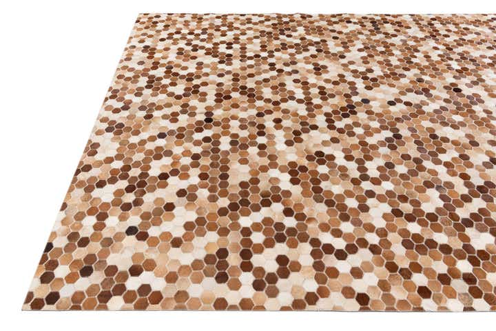 7' 9 x 9' 8 Cowhide Stocks Rug