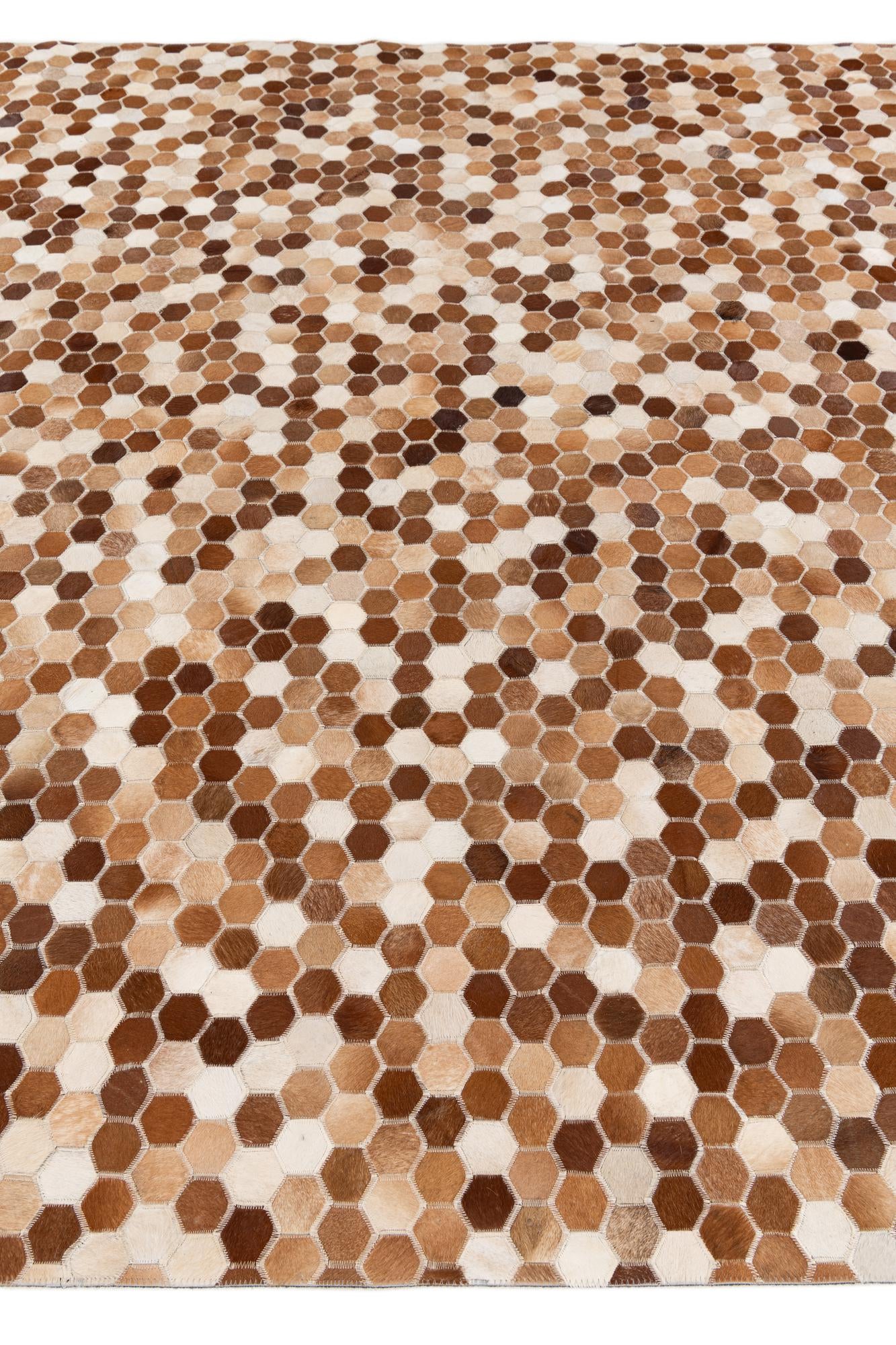 7' 9 x 9' 8 Cowhide Stocks Rug