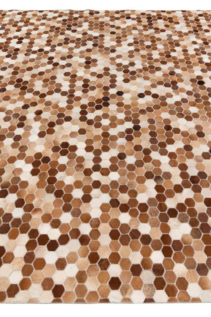 7' 9 x 9' 8 Cowhide Stocks Rug