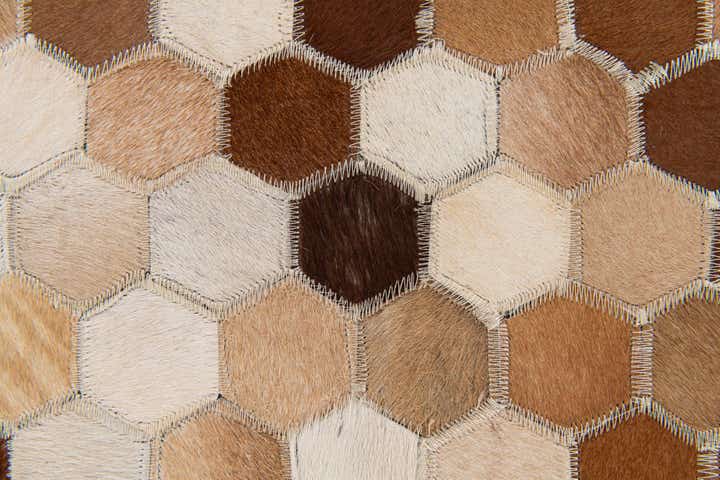 7' 9 x 9' 8 Cowhide Stocks Rug