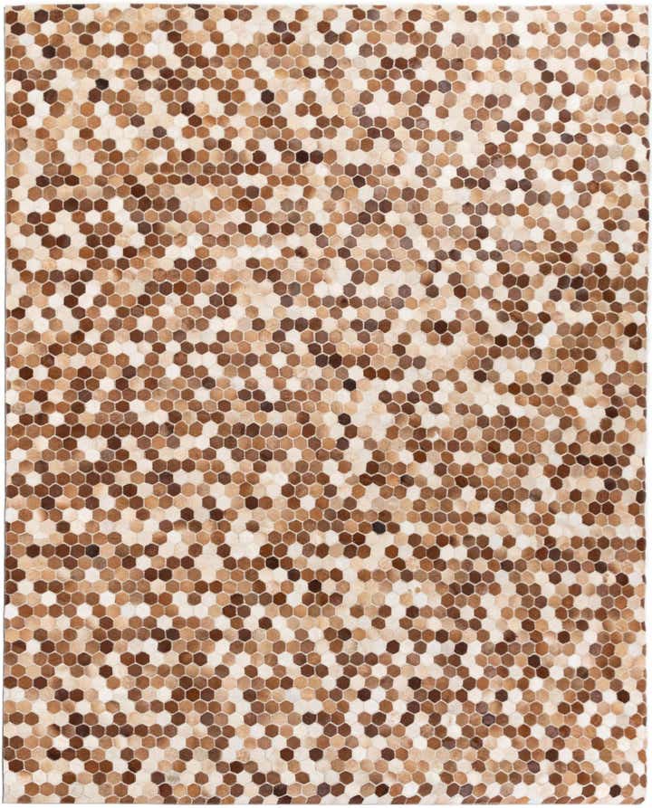 7' 9 x 9' 8 Cowhide Stocks Rug