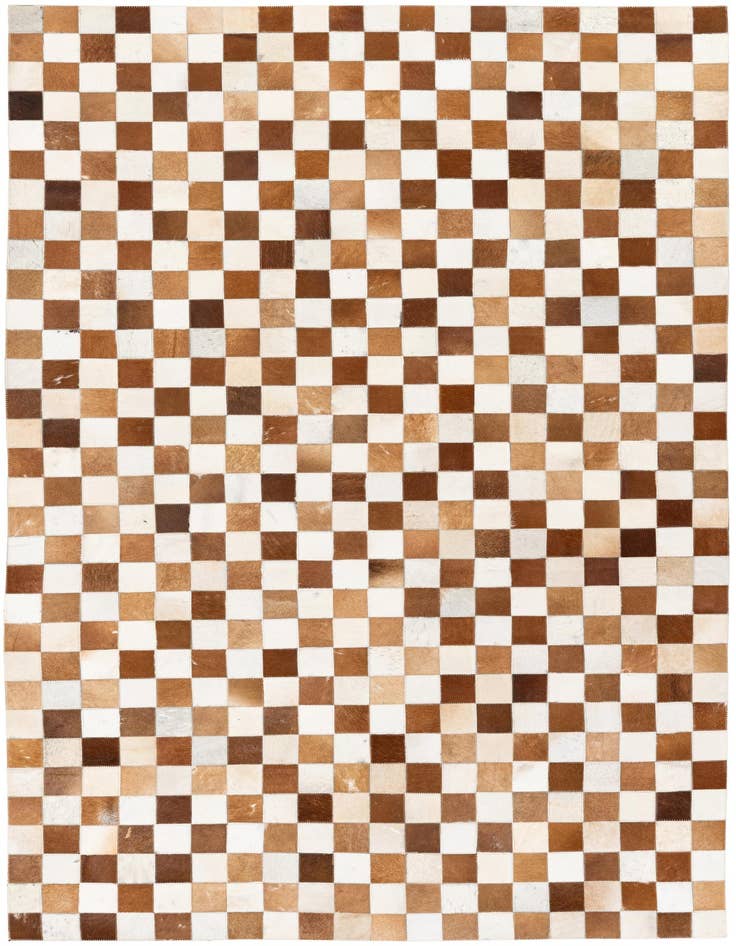 Detail image of 5' x 7' 11 Cowhide Stocks Rug