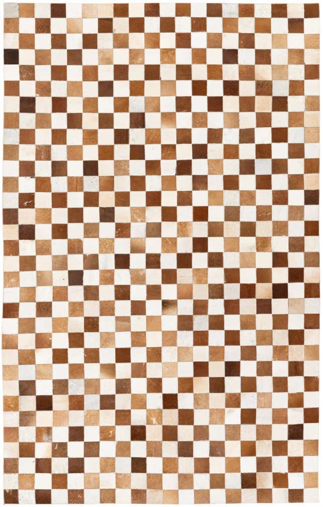 5' x 7' 11 Cowhide Stocks Rug