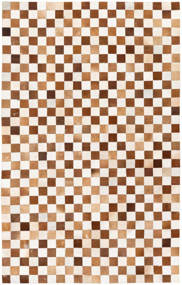 Detail image of 5' x 7' 11 Cowhide Stocks Rug