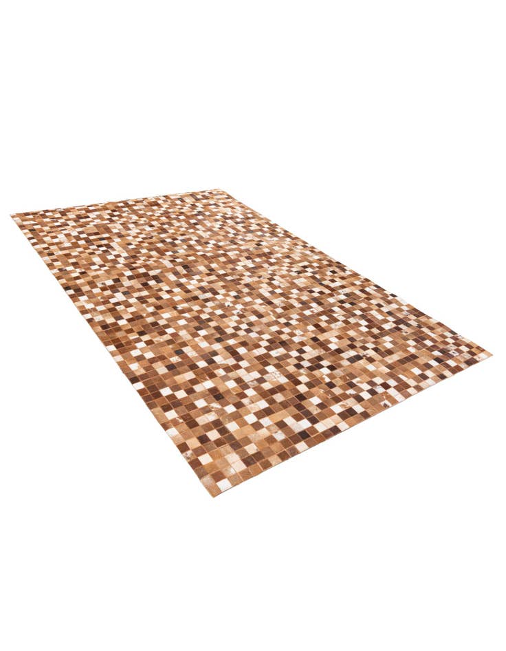 Detail image of 5' 1 x 7' 11 Cowhide Stocks Rug