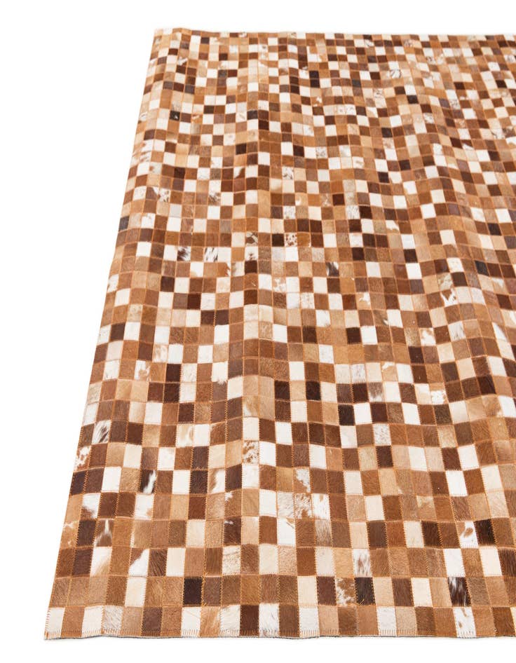 Detail image of 5' 1 x 7' 11 Cowhide Stocks Rug