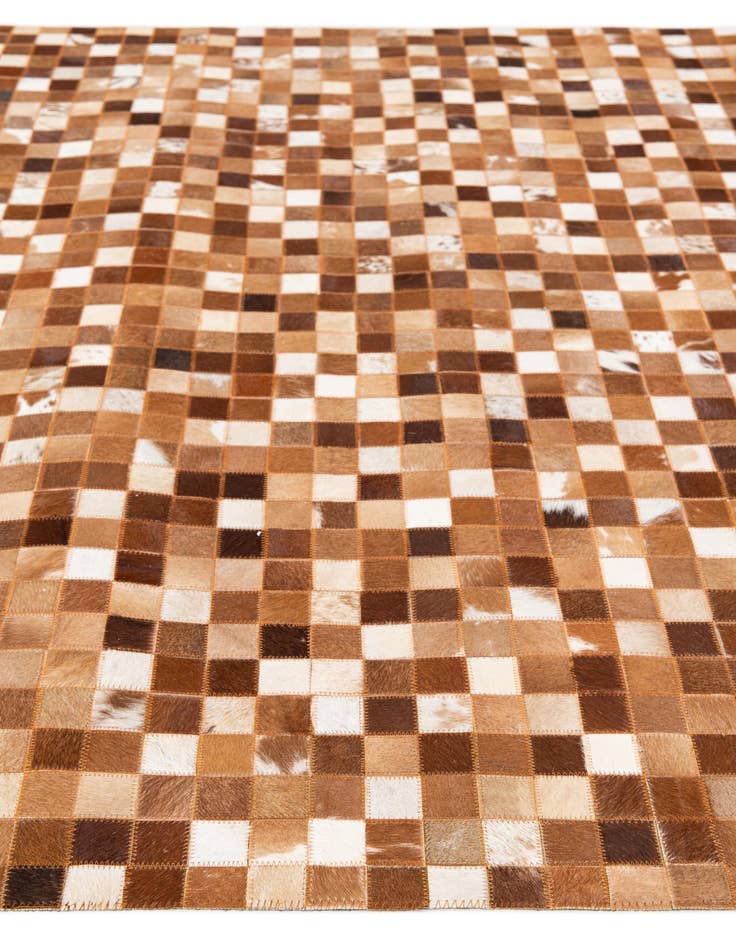 Detail image of 5' 1 x 7' 11 Cowhide Stocks Rug