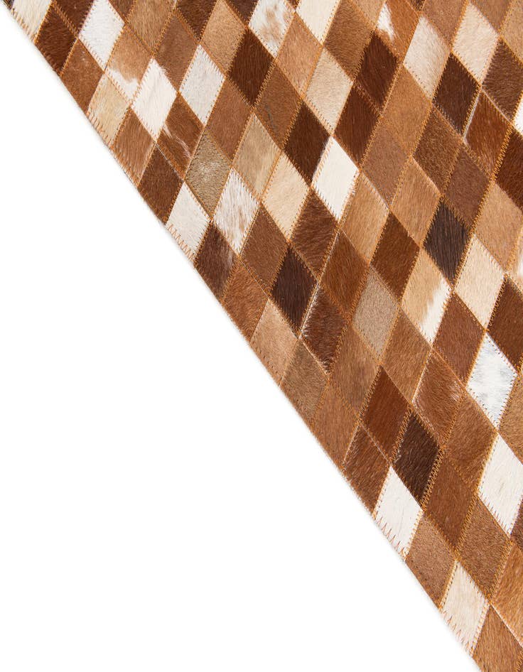 Detail image of 5' 1 x 7' 11 Cowhide Stocks Rug