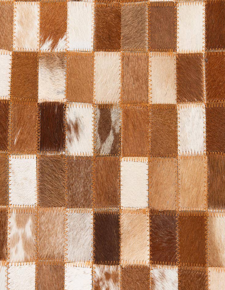 Detail image of 5' 1 x 7' 11 Cowhide Stocks Rug