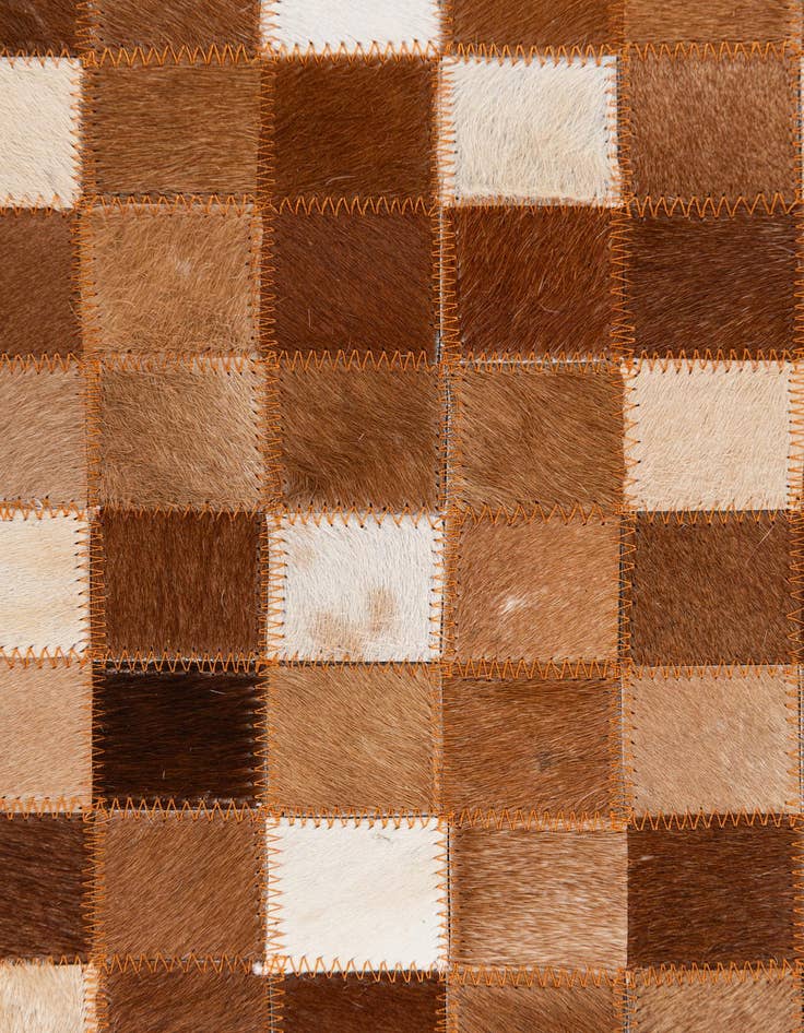 Detail image of 5' 1 x 7' 11 Cowhide Stocks Rug