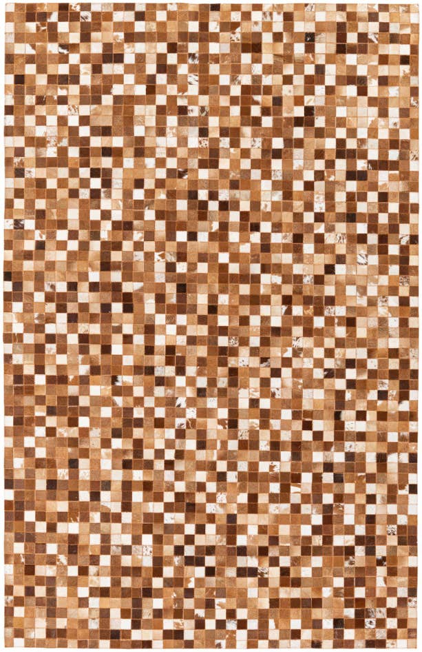 Detail image of 5' 1 x 7' 11 Cowhide Stocks Rug