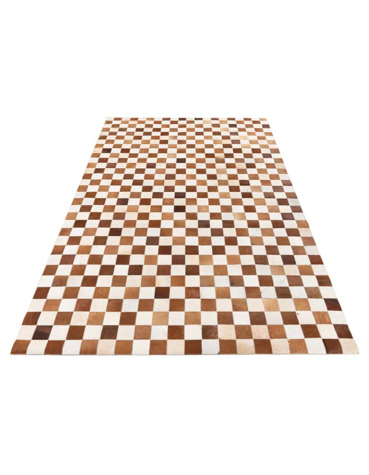 Detail image of 5' x 7' 11 Cowhide Stocks Rug