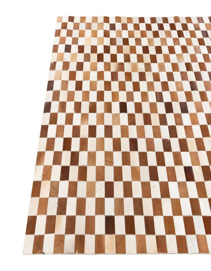 Detail image of 5' x 7' 11 Cowhide Stocks Rug