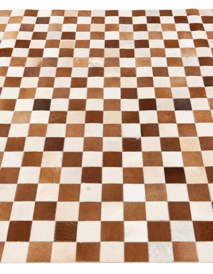 Detail image of 5' x 7' 11 Cowhide Stocks Rug