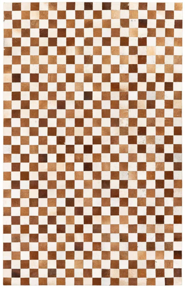 5' x 7' 11 Cowhide Stocks Rug