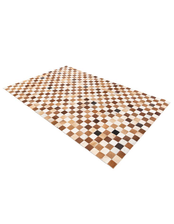 Detail image of 5' x 8' Cowhide Stocks Rug