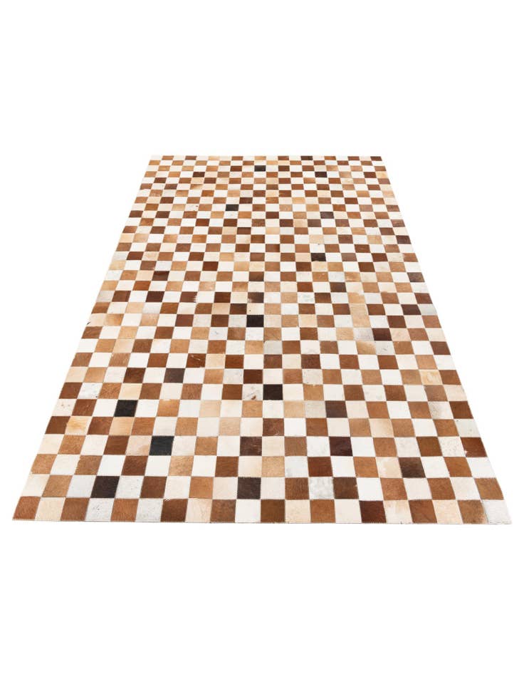 Detail image of 5' x 8' Cowhide Stocks Rug