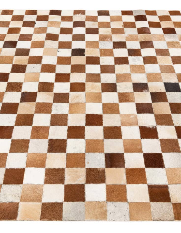 Detail image of 5' x 8' Cowhide Stocks Rug