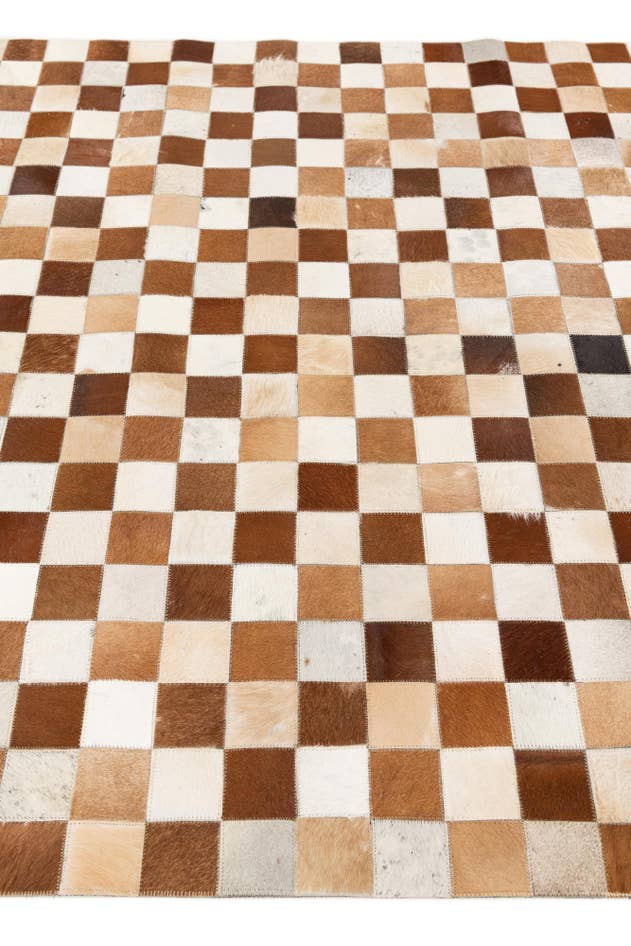 Detail image of 5' x 8' Cowhide Stocks Rug