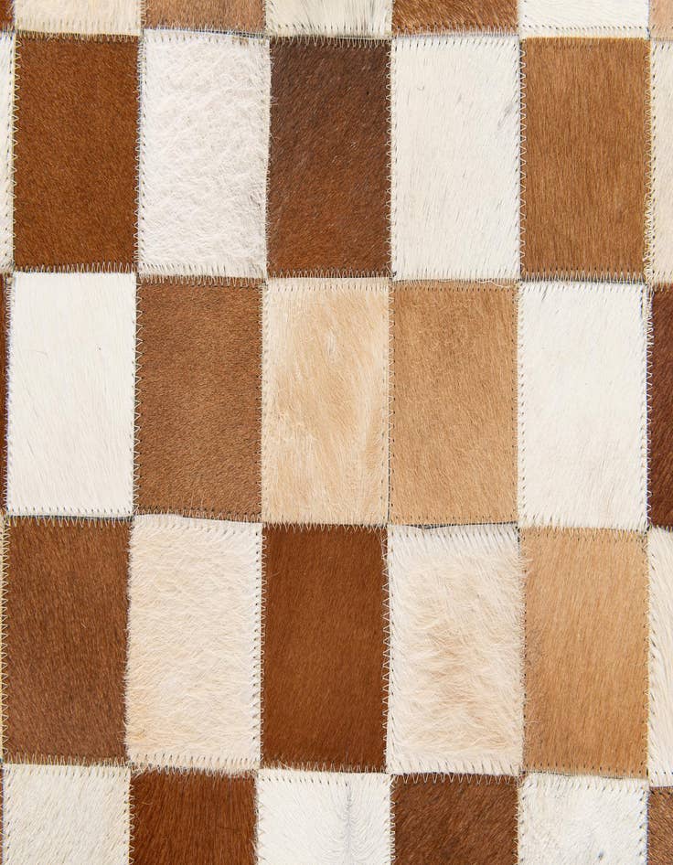 Detail image of 5' x 8' Cowhide Stocks Rug