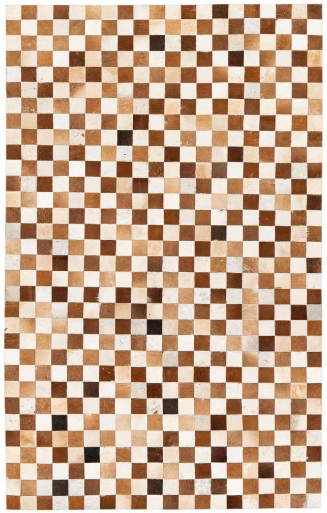 5' x 8' Cowhide Stocks Rug