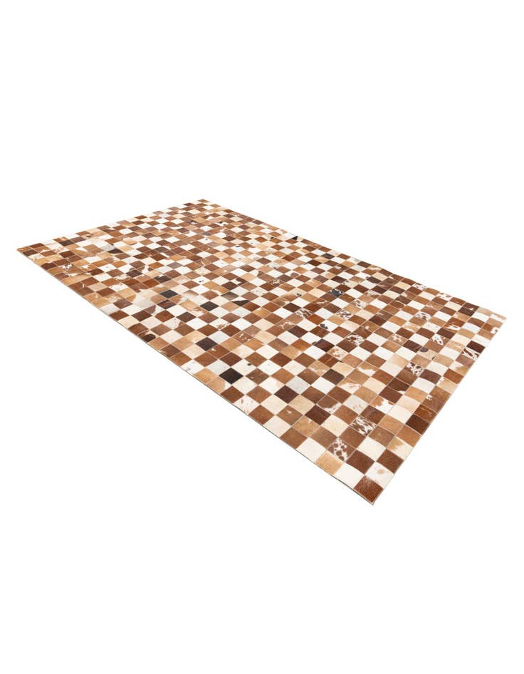 Detail image of 5' x 7' 11 Cowhide Stocks Rug