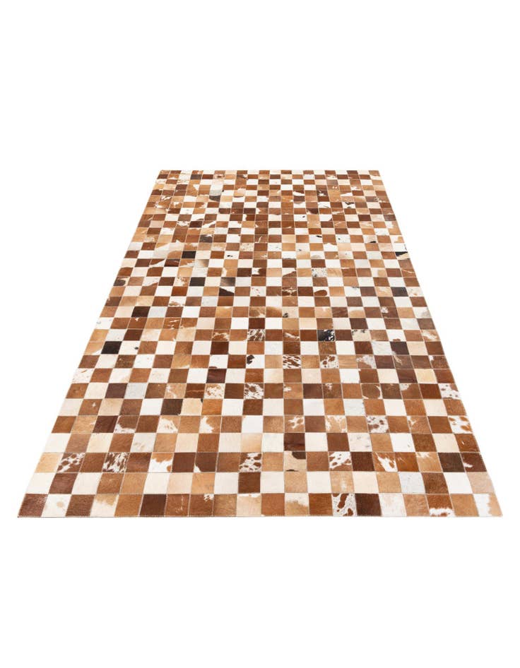 Detail image of 5' x 7' 11 Cowhide Stocks Rug