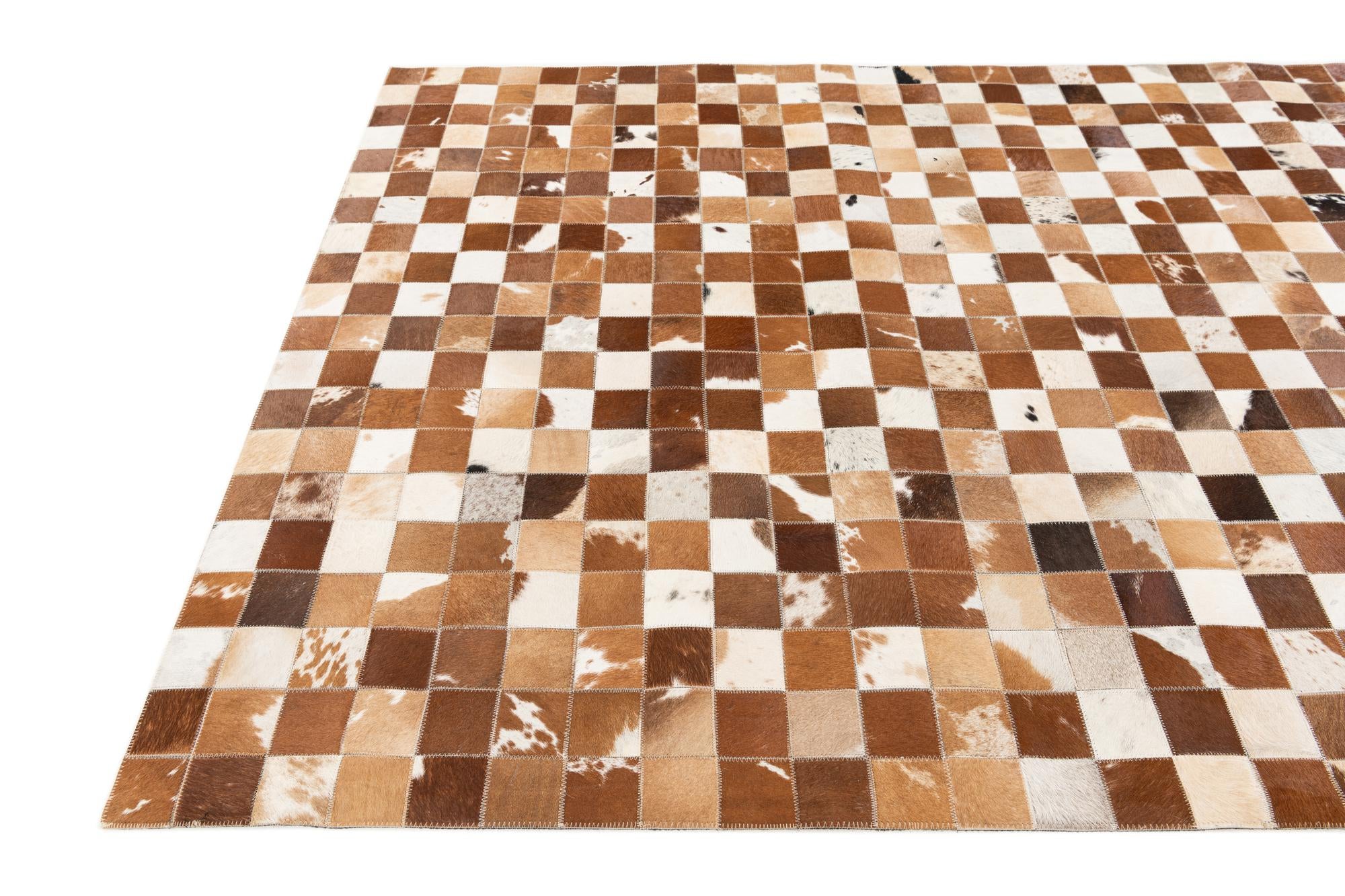 5' x 7' 11 Cowhide Stocks Rug
