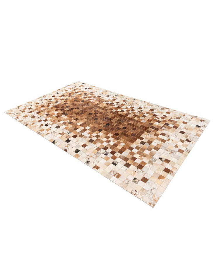 Detail image of 4' 10 x 8' Cowhide Stocks Rug