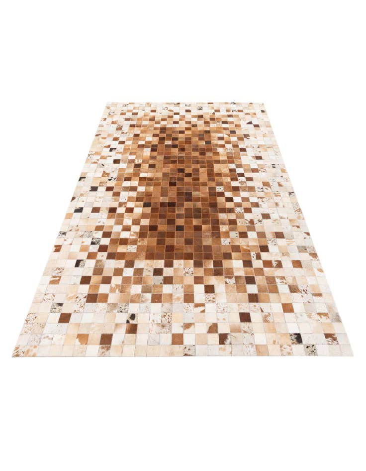 Detail image of 4' 10 x 8' Cowhide Stocks Rug