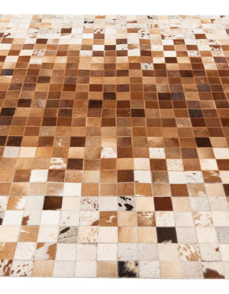Detail image of 4' 10 x 8' Cowhide Stocks Rug