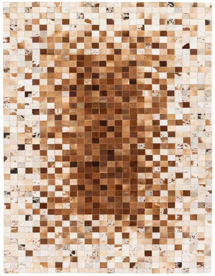 Detail image of 4' 10 x 8' Cowhide Stocks Rug