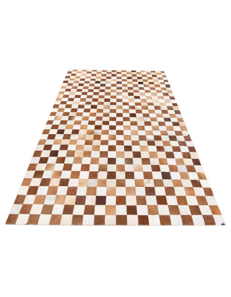 Detail image of 5' x 8' Cowhide Stocks Rug