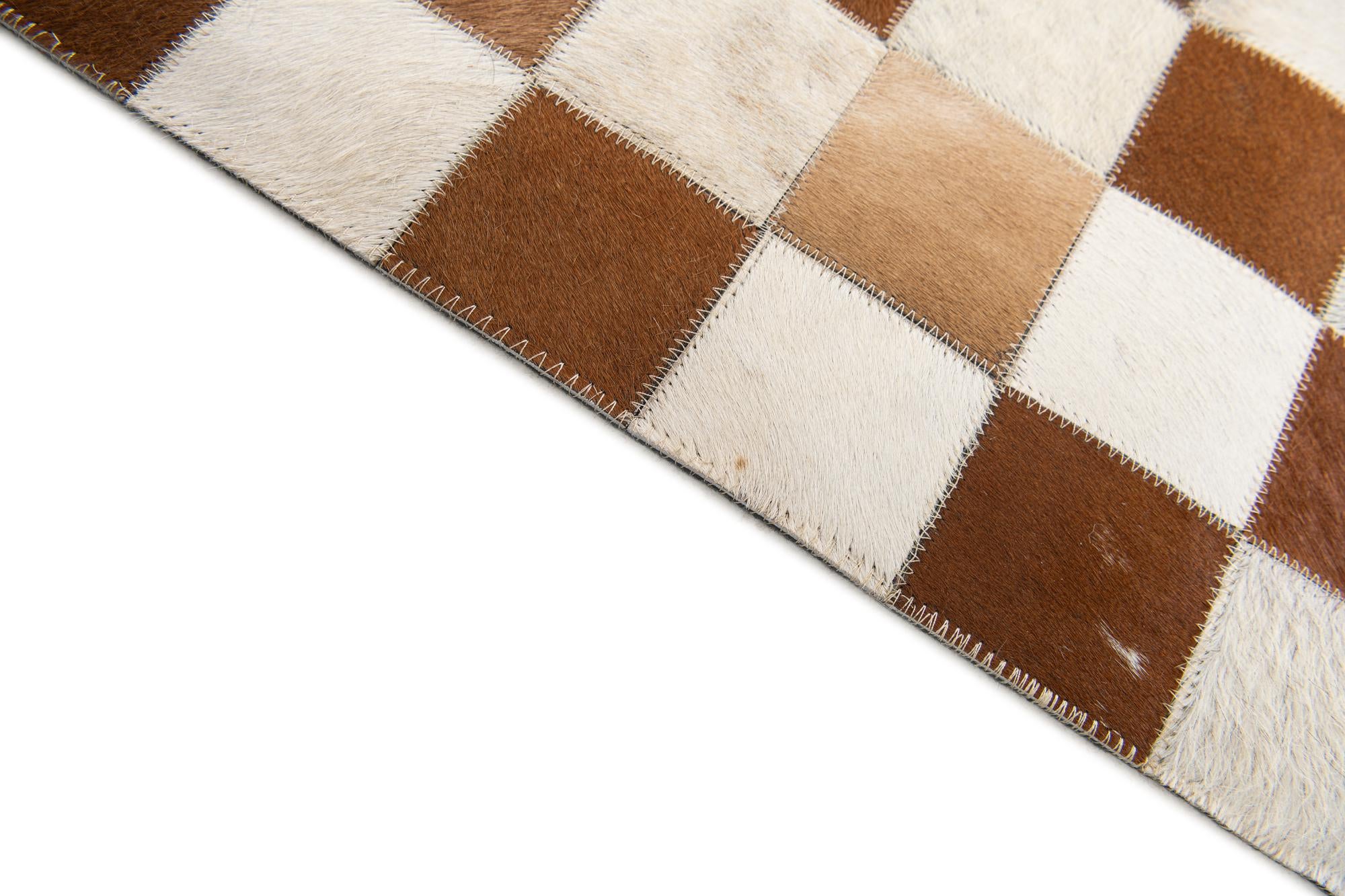 5' x 8' Cowhide Stocks Rug